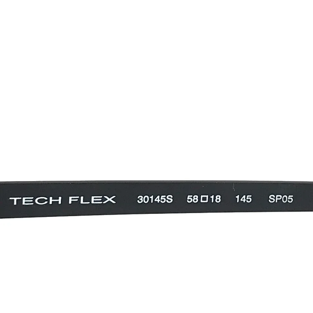 Tech Flex Large Eyeglasses Frames 30145S SP05 Black Grey Rectangular 58-18-145